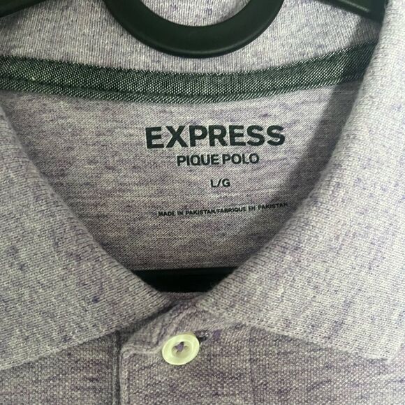 Express Men’s Pique Polo Size L - Picture 3 of 7